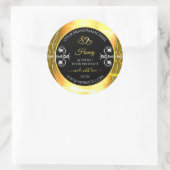 Flashy Gold Dazzling Product Labels diamanten Blac (Tas)