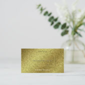 Flashy Golden Snake met Gold Decor Extravagant Visitekaartje (Staand voorkant)