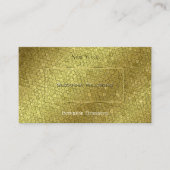 Flashy Golden Snake met Gold Decor Extravagant Visitekaartje (Voorkant)