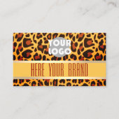 Flashy Leopard Pattern Beauty and Event Planner Visitekaartje (Voorkant)
