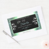 Flashy Light Blauwgroen Black Product Labels juwel (Envelop)