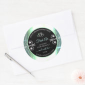 Flashy Light Blauwgroen en Black Product Labels ju (Envelop)