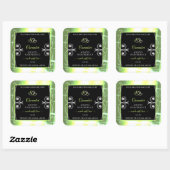 Flashy Light Green and Black Product Labels juwele (Vel)