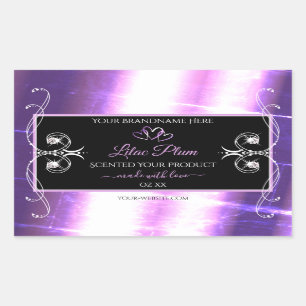 Flashy Light Paars Black Product Labels Diamonds