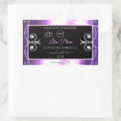 Flashy Light Paars Black Product Labels met Logo (Tas)