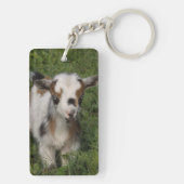 Flashy Nigerian Dwarf Dairy Goat Kind Sleutelhanger (achterkant)