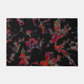 Flashy red blots op donkergrijze rotsbodem, textuu deurmat (Voorkant)