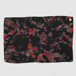 Flashy red blots op donkergrijze rotsbodem, textuu golfhanddoek