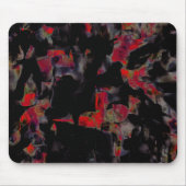 Flashy red blots op donkergrijze rotsbodem, textuu muismat (Voorkant)