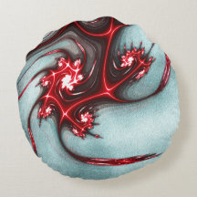 Flashy red fractal lizard over zachte ruwe textuur