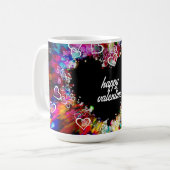 Flashy Schattige Heart Design Explosion Coffee Mok (Voorkant links)