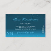 Flashy Shimmery Blauwgroen Mouskelende Diamant Ini Visitekaartje (Achterkant)