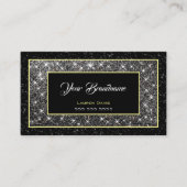 Flashy Silver Glitter Social Media and Appointing Visitekaartje (Voorkant)