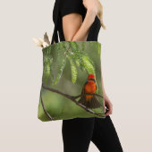 Flashy Vermillion Flycatcher Tote Bag (Dichtbij)