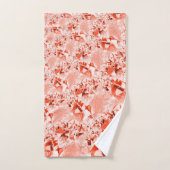 Flashy-zalm rood met wat helder en verdraaid bad handdoek (Handdoek)