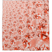 Flashy-zalm rood met wat helder en verdraaid douchegordijn (Voorkant)