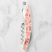 Flashy-zalm rood met wat helder en verdraaid kurkentrekker (Voorkant)