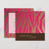 Flashy zebrastrepen/VOLLEDIG aanpasbare/DIY kleur Kaart (Voorkant / Achterkant)