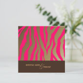 Flashy zebrastrepen/VOLLEDIG aanpasbare/DIY kleur Kaart (Staand voorkant)