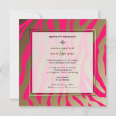 Flashy zebrastrepen/VOLLEDIG aanpasbare/DIY kleur Kaart (Achterkant)