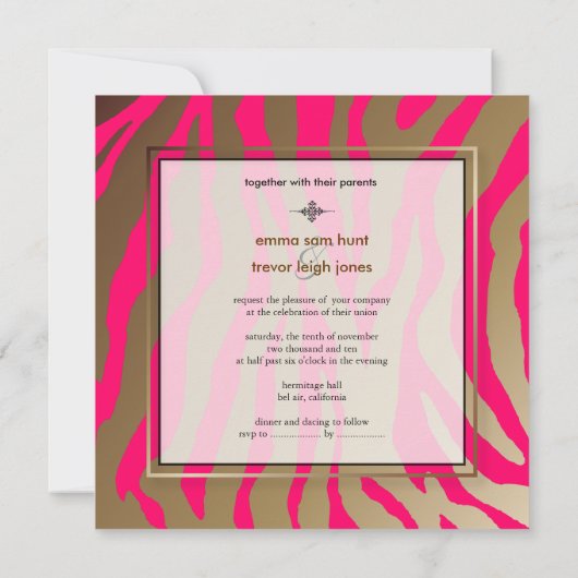 Flashy zebrastrepen/VOLLEDIG aanpasbare/DIY kleur Kaart (Achterkant)