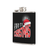 Flask 6oz : It's Christmas (black) Heupfles (Links)