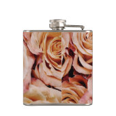Flask Bachelorette Gift Huwelijk Roze Rose Rozen Heupfles (Achterkant)