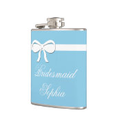 Flask Bridesmaid Gift aqua Wedding Personalized Heupfles (Links)