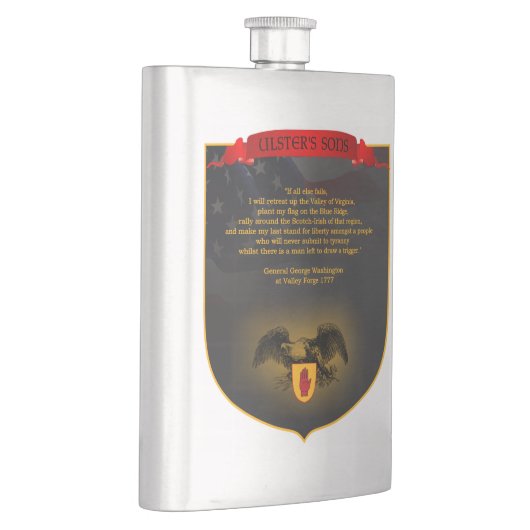 Flask die Schots-Ierse Amerikanen viert Heupfles (Rechts)