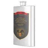 Flask die Schots-Ierse Amerikanen viert Heupfles (Links)