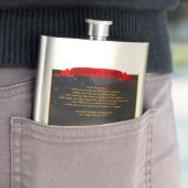 Flask die Schots-Ierse Amerikanen viert Heupfles (Voorbeeld)