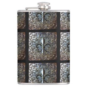 FLASK FLEUR DE LIS DESIGNER HEUPFLES