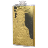 Flask - Gold Bar Liberty Heupfles (Links)
