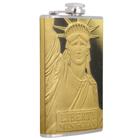 Flask - Gold Bar Liberty Heupfles (Rechts)