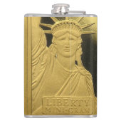 Flask - Gold Bar Liberty Heupfles (Achterkant)