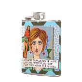 Flask-hier in het Zuiden verbergen we niet gek Heupfles (Links)