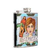 Flask-hier in het Zuiden verbergen we niet gek Heupfles (Rechts)