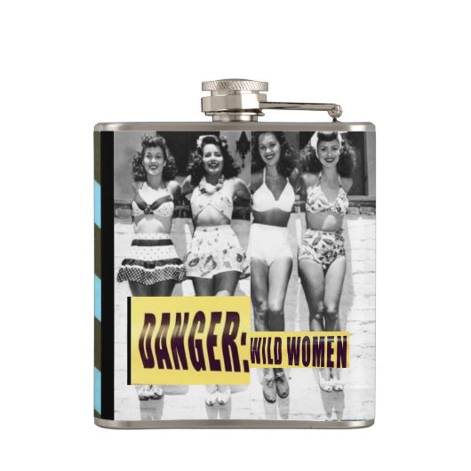 Flask-hier in het Zuiden verbergen we niet gek Heupfles (Achterkant)