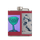 FLASK-I gedraagt mijn leeftijd niet altijd Heupfles (Achterkant)