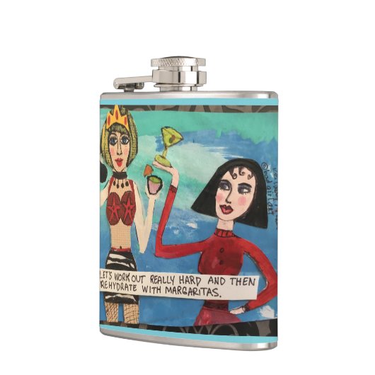 Flask-Let's werken heel hard Heupfles (Links)