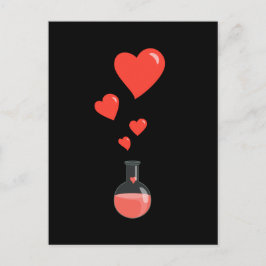 Flask of Hearts Science Pheromones Briefkaart