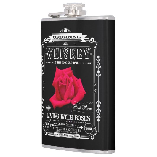 FLASK_Red Rose Heupfles (Links)