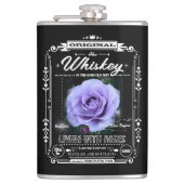 FLASK_Rosa Blue Bajou Heupfles (Voorkant)