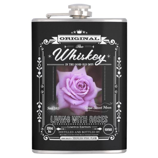 FLASK__Rosa Sweet Moon Heupfles (Voorkant)