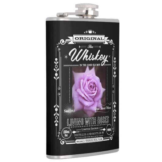 FLASK__Rosa Sweet Moon Heupfles (Rechts)