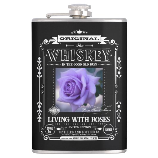 FLASK_Rosa Sweet Moon Heupfles (Voorkant)