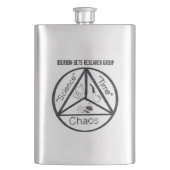Flask van de onderzoeksgroep Bourbon Bets Flacon (Voorkant)