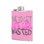 Flask van wit meisje heupfles (Links)
