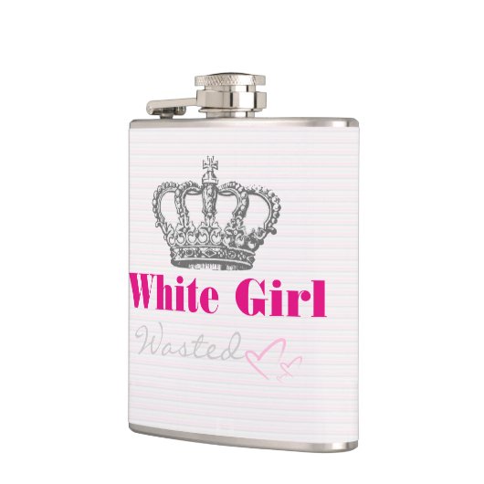Flask van wit meisje heupfles (Links)