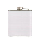 Flask van wit meisje heupfles (Achterkant)